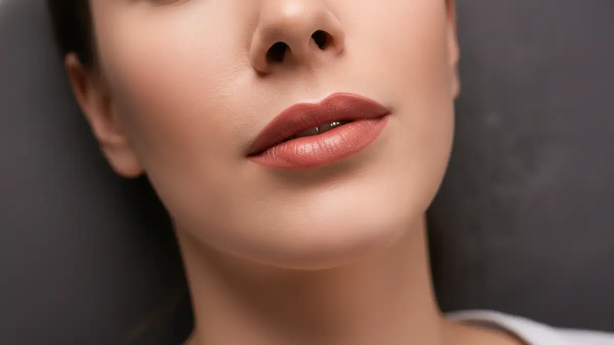 Después del tratamiento de labios