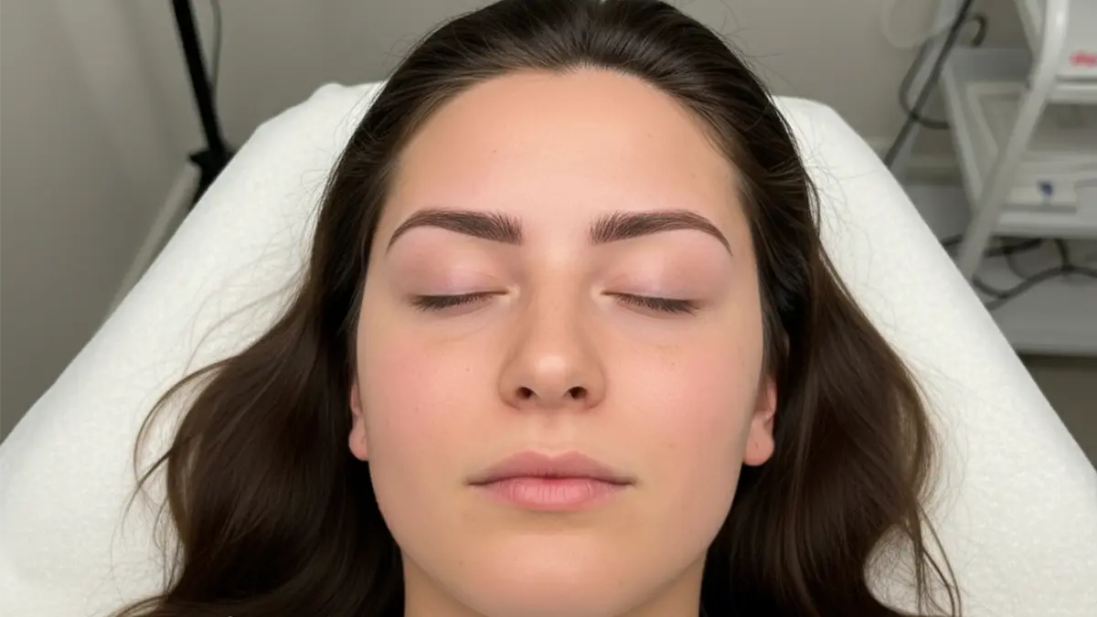Resultado después de la micropigmentación de cejas