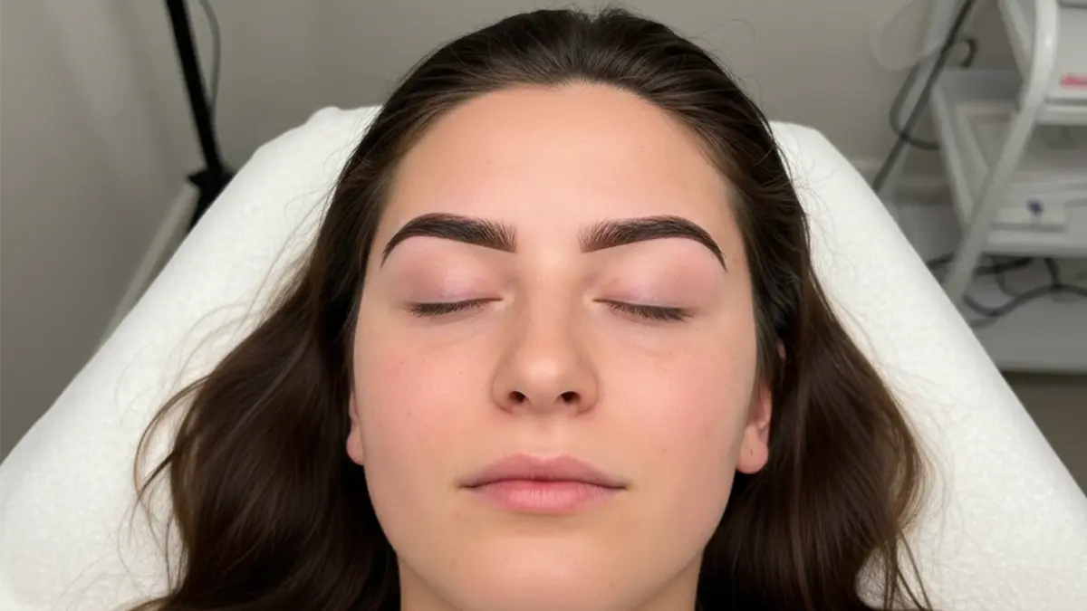 Después de la micropigmentación de cejas
